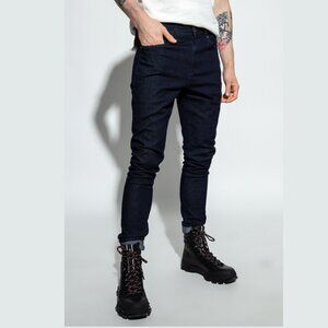 Rag & Bone Fit 1 Skinny Dark Navy Rinse Wash Aero Stretch Tapered Leg Jean 31x32